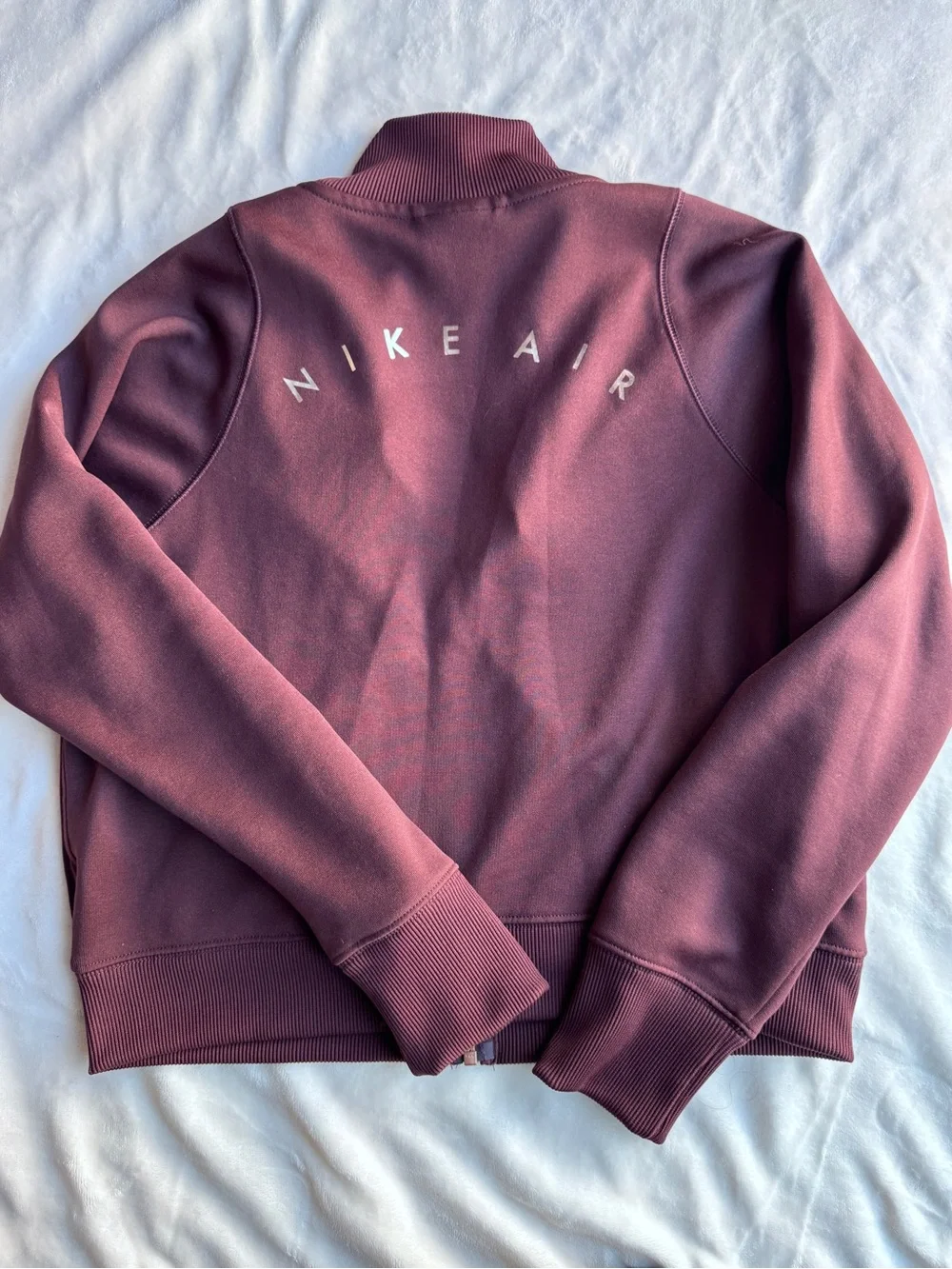 Nike Women's Maroon Zip-Up Air Track Jacket - Picture 4 of 4